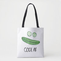Cool als Gurke "Cool AF" Wasserfarbe
