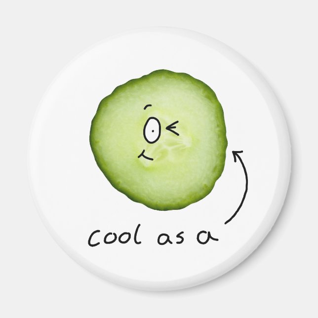 cool als Gurkenmagnet Magnet (Vorne)