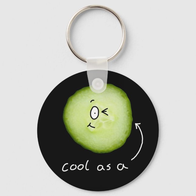 cool als Gurkenschlüsselkette Schlüsselanhänger (Vorderseite)