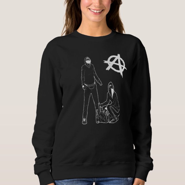 Cool Anarchie Anarchie Punk I Anarchist Anarcho Ca Sweatshirt (Vorderseite)