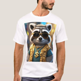 Cool, Angesagt, trendy Fluffy Raccoon T-Shirt