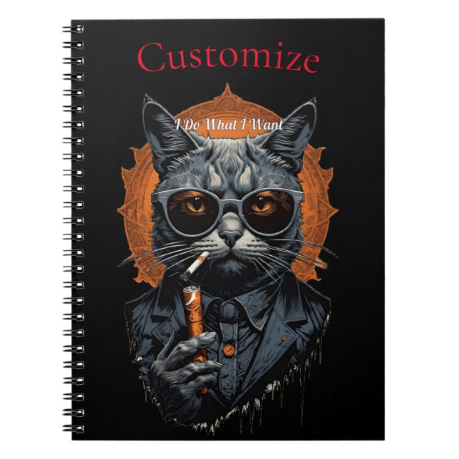 Cool Angesagter Cat Thunder_Cove Notizblock (Vorderseite)