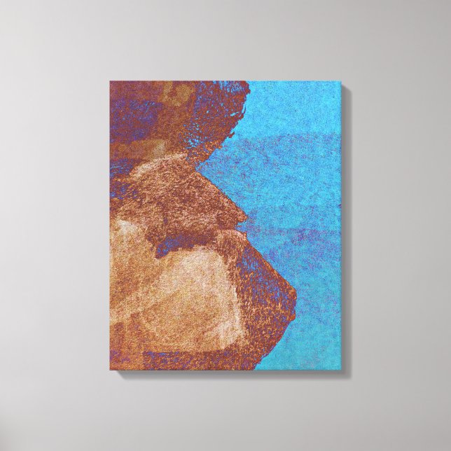 Cool angesagtes Abstraktes modernes Design Leinwanddruck (Vorderseite)