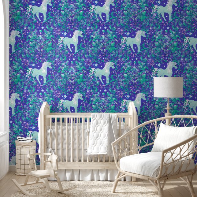 Cool Animal Pattern - Mandala Unicorn 1 Tapete (Kinder)