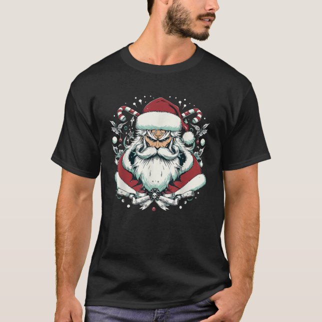Cool Anime Christmas Santa Claus Japanisch Anime C T-Shirt (Vorderseite)