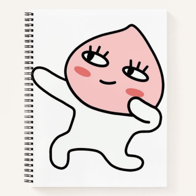 Cool Apeach Notizbuch (Vorderseite)