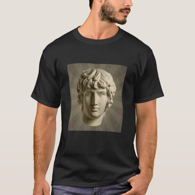 Cool Apollo Plaster Statue Illustration Graphic Ar T-Shirt (Vorderseite)