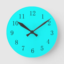 Cool Aqua Blue Kitchenwall Clock Runde Wanduhr