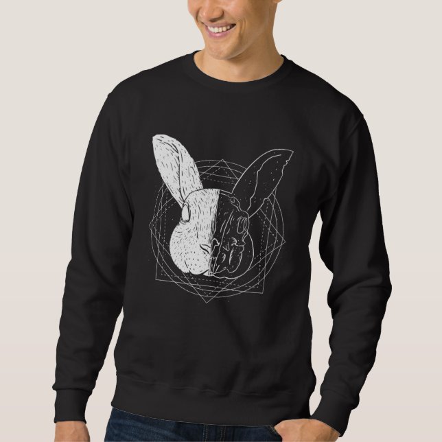 Cool Artistic Rabbit Sweatshirt (Vorderseite)