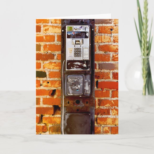 Cool aufgegebene Payphone Karte (Vorderseite)