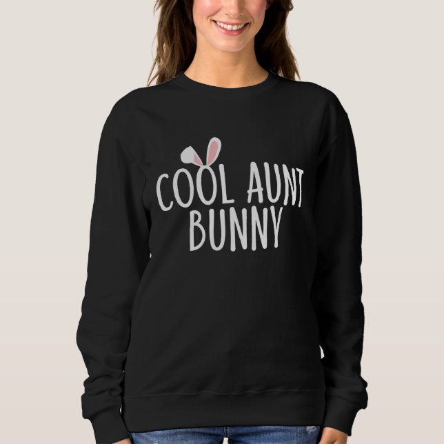 Cool Aunt Bunny Family Rabbit  Matching Couple Eas Sweatshirt (Vorderseite)