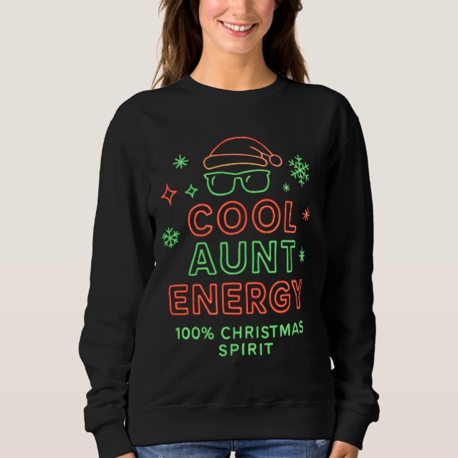 Cool Aunt Energy Christmas Shirt – Holiday  (Vorderseite)