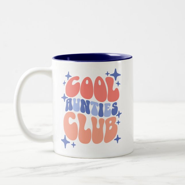 Cool Aunties Club Tasse Geschenk für die besten Ta (Links)