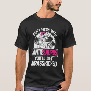 Cool Auntiesaurus Dinosaur T Rex Niedlich Mutterta T-Shirt
