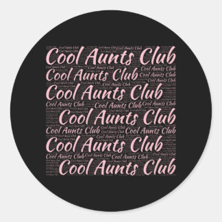 Cool Aunts Club  Runder Aufkleber