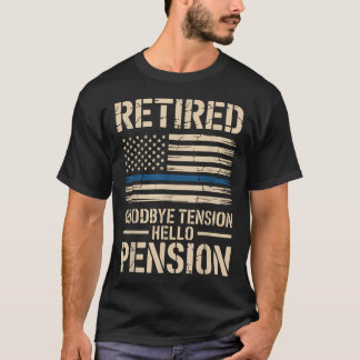 Cool Aus dem Dienst geschiedener Polizeibeamter im T-Shirt