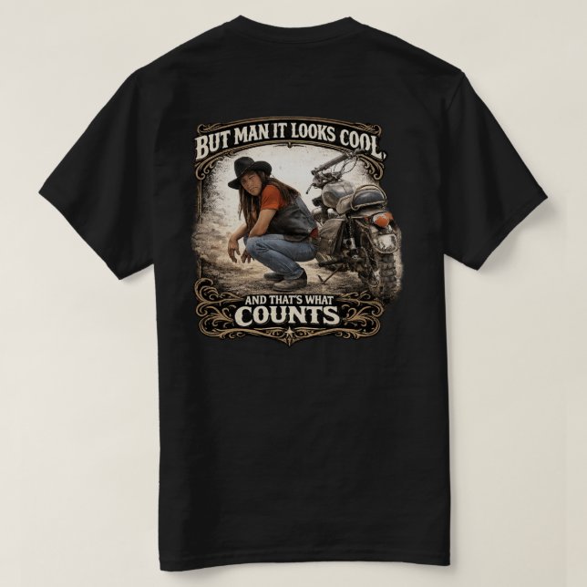 Cool Aussehen zählt T-Shirt (Design Rückseite)