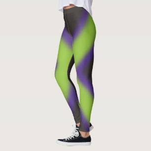 Cool aussehendes lila, grünes, schwarzes Legierung Leggings