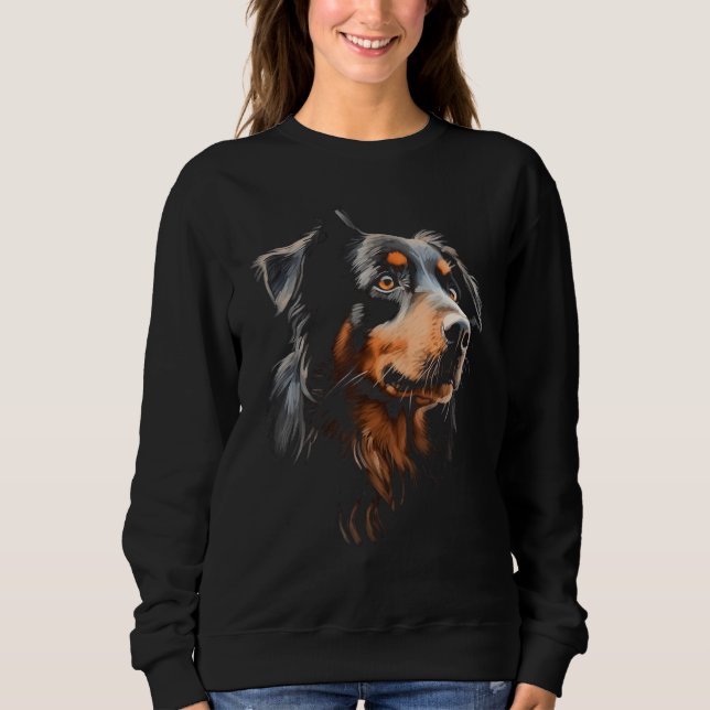 Cool Australian Shepherd Face Awesome Sweatshirt (Vorderseite)