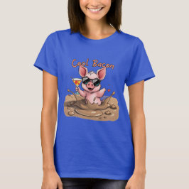 "Cool Bacon" Ferkel in Sonnenbrille T-Shirt