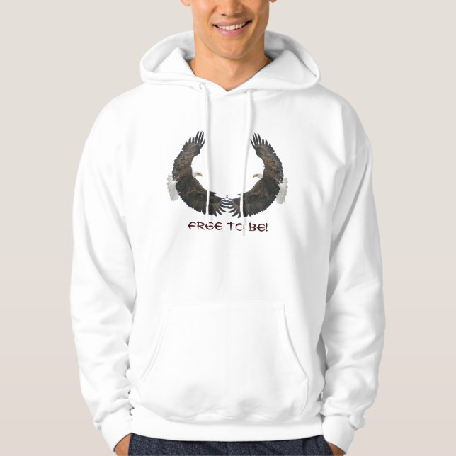 Cool Bald Eagle Wildlife Collection Hoodie (Vorderseite)