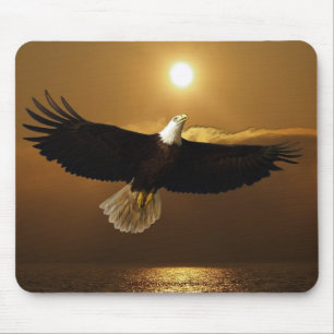 Cool Bald Eagle Wildlife Collection Mousepad