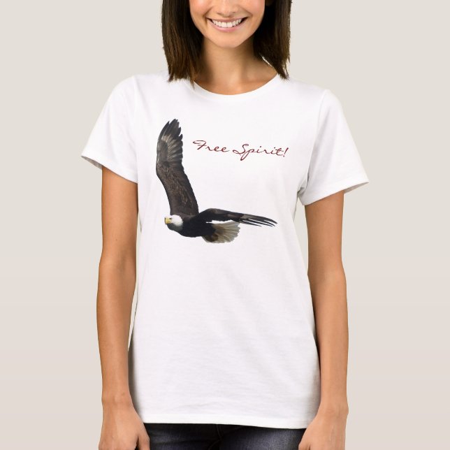 Cool Bald Eagle Wildlife Collection T-Shirt (Vorderseite)