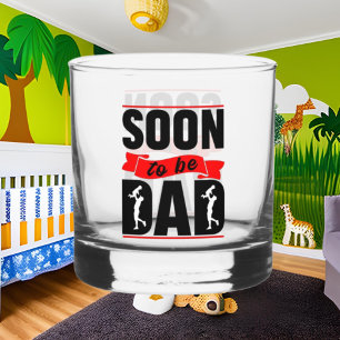 Cool bald Vater Wortkunst Whiskyglas