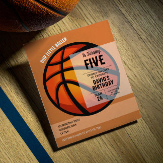Cool Baller Basketball Budget Geburtstagseinladung