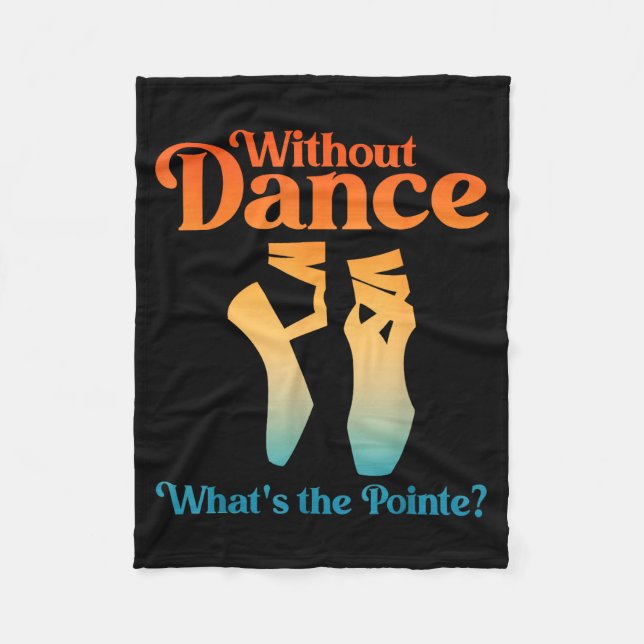 Cool Ballet Art For Women Girls Ballet Dancer Reci Fleecedecke (Vorderseite)