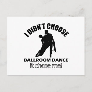 Cool Ballroom Dance Designs Postkarte