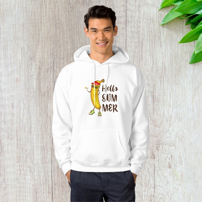 Cool Banana Hallo Sommer Funny Tropical Frucht Hoodie (Von Creator hochgeladen)