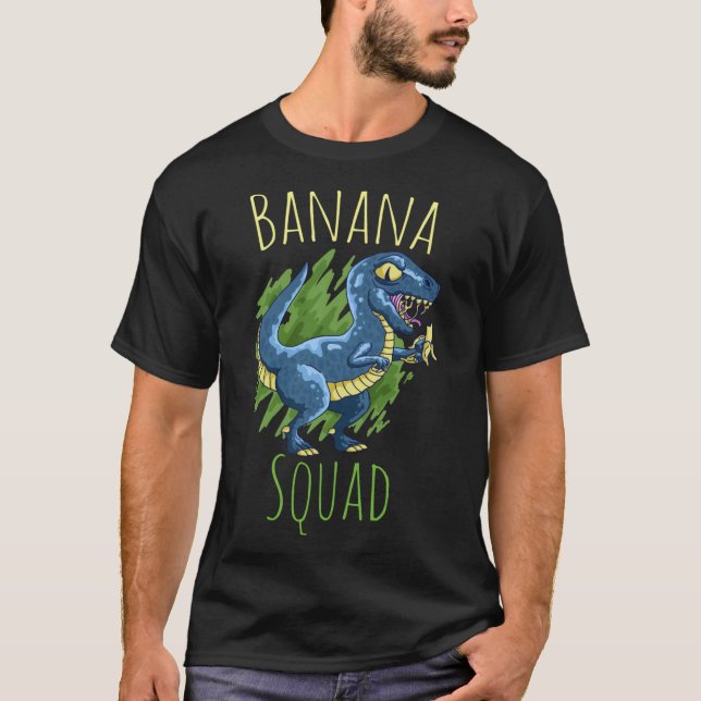 Cool Banana Squad Fruit Dinosaur Dino Rawr T-Shirt (Vorderseite)
