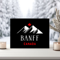 Cool Banff Canada Mountains Maple Leaf Dunkle Farb