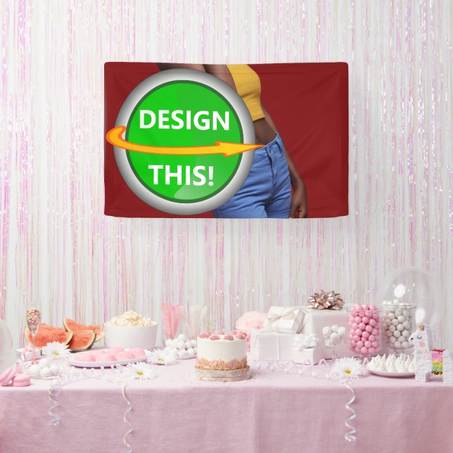 COOL! Banner - 2.5'x4' - Innenbereich - Benutzerde (Party)