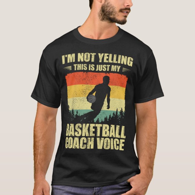 Cool Basketball Coach For Men Women Team Basketbal T-Shirt (Vorderseite)