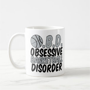 Cool Basketball Player Spaß Schwarz Grau Kinder Kaffeetasse