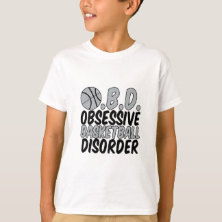 Cool Basketball Player Spaß Schwarz Grau Kinder T-Shirt