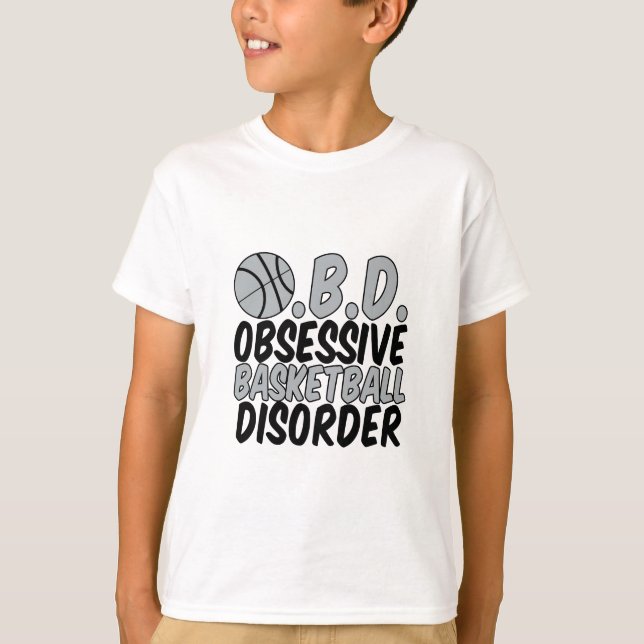 Cool Basketball Player Spaß Schwarz Grau Kinder T-Shirt (Vorderseite)