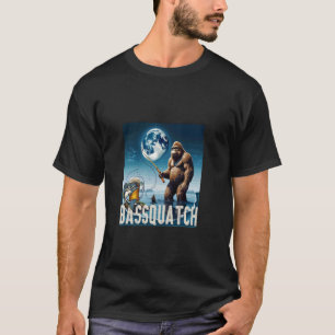 Cool Bass-Angeln und Bassquatch-Mondlicht-Abenteue T-Shirt