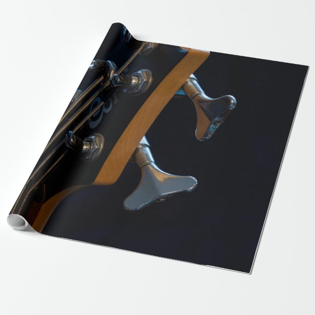 Cool Bass Guitar Geschenkpapier (Ungerollt)