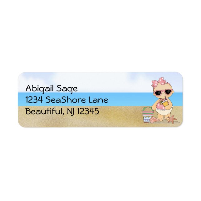 Cool Beach Baby Girl Eine Limonade-Adresse (Vorne)