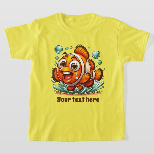 Cool Beach fügt Text unisex Kinderfische hinzu T-Shirt (Ablage )