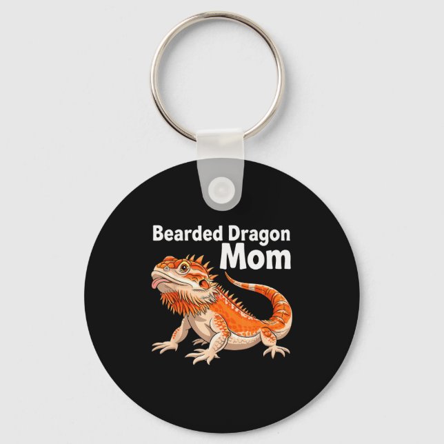 Cool Bearded Dragon Art For Women Girls Bearded Dr Schlüsselanhänger (Vorderseite)