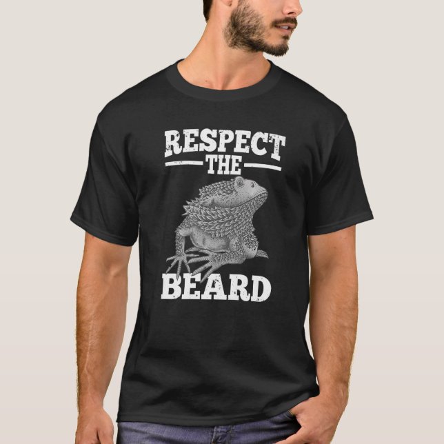 Cool Bearded Dragon For Men Women Reptile Lizard H T-Shirt (Vorderseite)