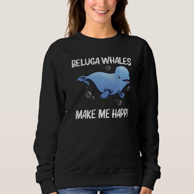Cool Beluga Whale For Men Women Orca Whales Save T Sweatshirt (Vorderseite)