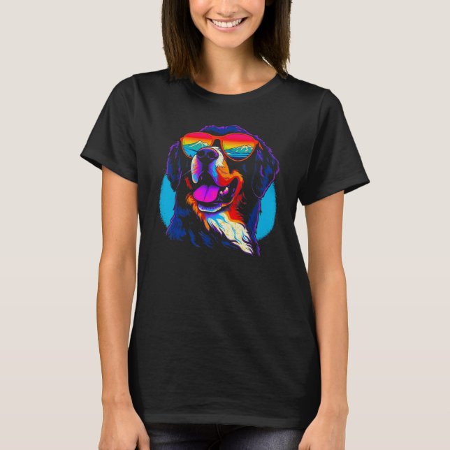 Cool Bernese Mountain Dog T-Shirt (Vorderseite)