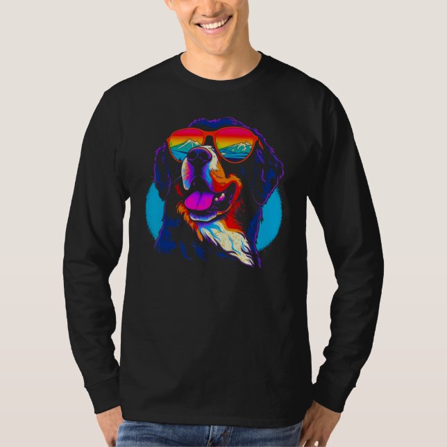 Cool Bernese Mountain Dog T-Shirt (Vorderseite)