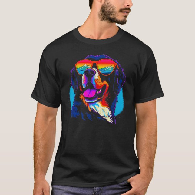 Cool Bernese Mountain Dog T-Shirt (Vorderseite)