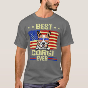 Cool Best Corgi je US Flagge 4. Juli 130 T-Shirt